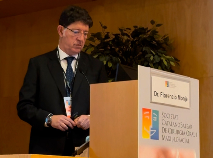 Ponencia del Dr. Monje en el 28 Congreso de la Sociedad Catalano-balear de Cirugía Oral y Maxilofacial