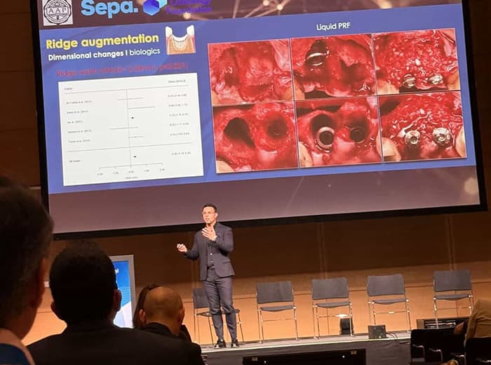 Dr. Alberto Monje en el Simposio de Osteología 2027